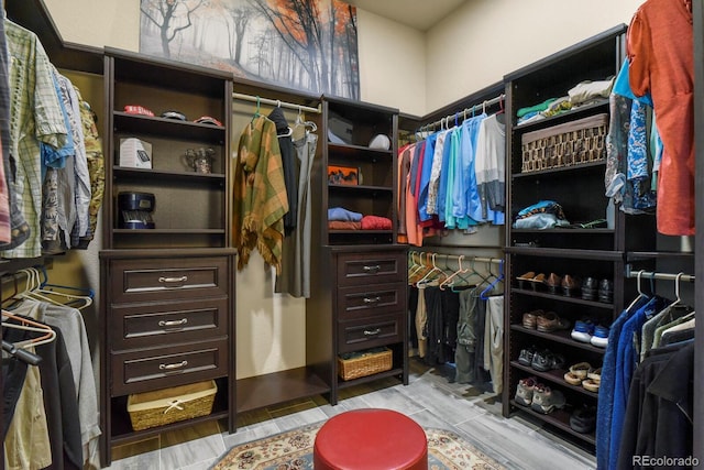 3973 Palmer Ridge Dr, Parker, CO 80134 - walk in closet with wood finished floors