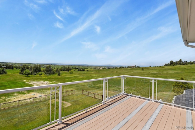 3973 Palmer Ridge Dr, Parker, CO 80134 - wooden deck featuring a view of rural / pastoral area