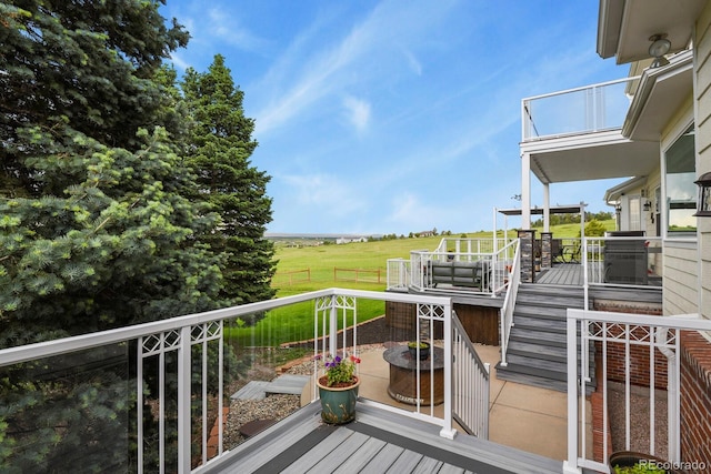 3973 Palmer Ridge Dr, Parker, CO 80134 - balcony featuring a view of rural / pastoral area