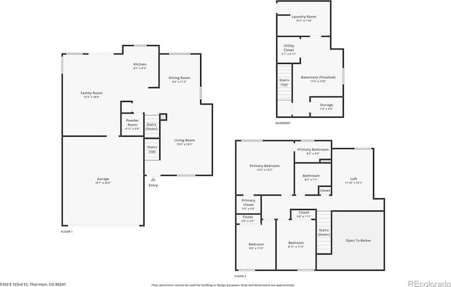5163 E 123rd Ct, Thornton, CO 80241 - view of room layout