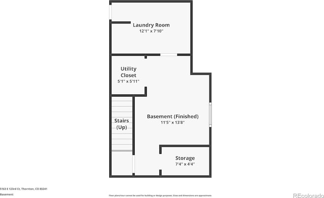 5163 E 123rd Ct, Thornton, CO 80241 - view of floor plan / room layout