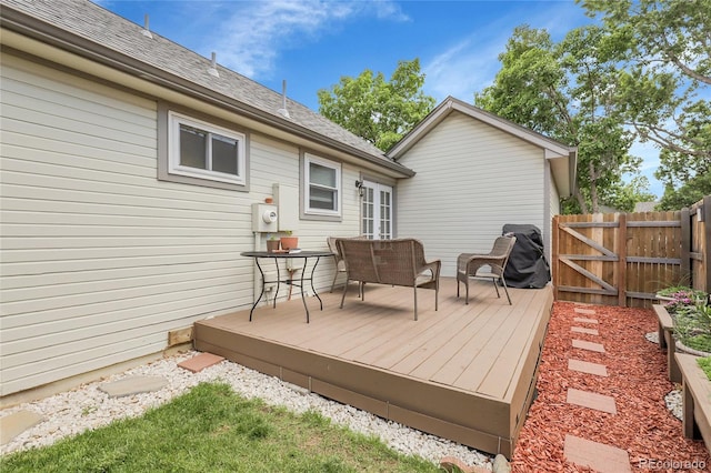 17499 E Whitaker Dr, Aurora, CO 80015 - deck featuring an outdoor living space