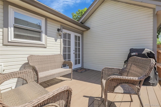 17499 E Whitaker Dr, Aurora, CO 80015 - wooden deck featuring french doors