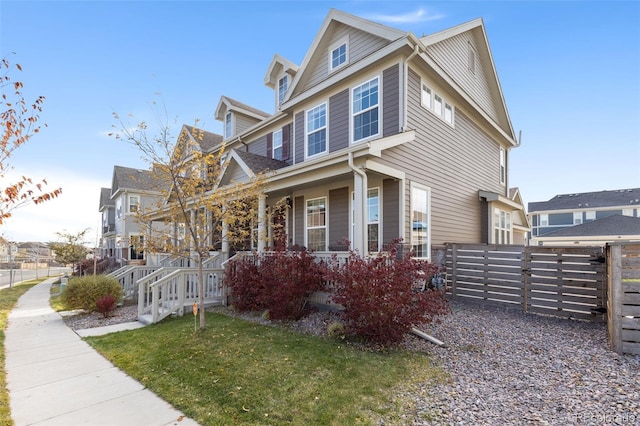 view of front of home featuring a porch