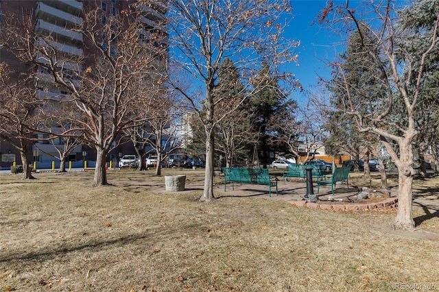 view of home's community featuring a yard