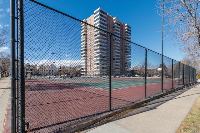 view of sport court