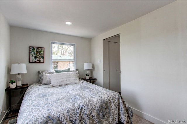 6220 W 11th Pl, Lakewood, CO 80214 - carpeted bedroom featuring baseboards and recessed lighting