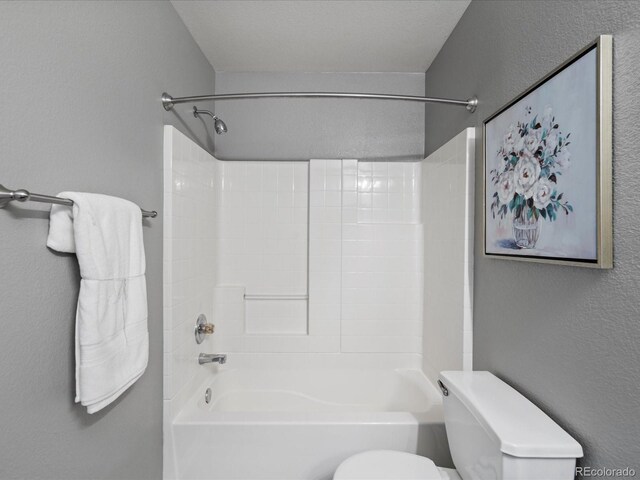 11082 Fillmore Way, Northglenn, CO 80233 - full bathroom with shower / tub combination and a textured wall