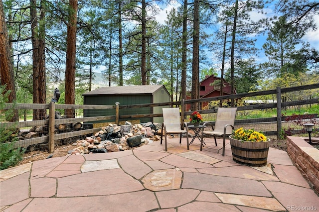 4515 Red Rock Dr, Larkspur, CO 80118 - view of patio