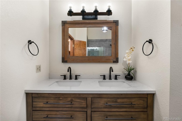 4515 Red Rock Dr, Larkspur, CO 80118 - bathroom with double vanity