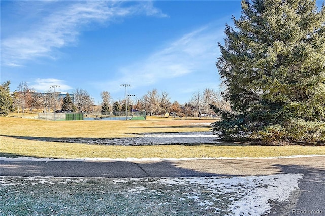 view of home's community featuring a yard