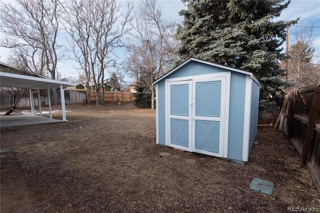 view of outbuilding