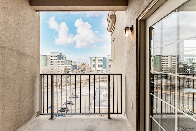 view of balcony