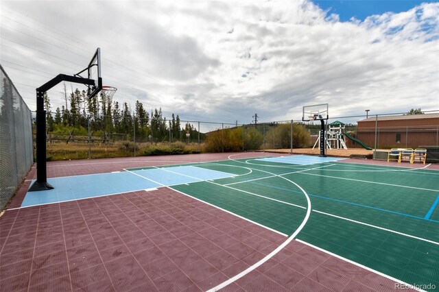 111 Gcr 4421, Grand Lake, CO 80447 - view of sport court with community basketball court and fence