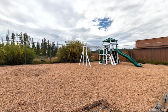 view of jungle gym