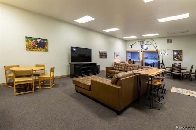 111 Gcr 4421, Grand Lake, CO 80447 - carpeted living room featuring baseboards