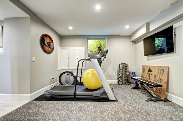 view of workout room