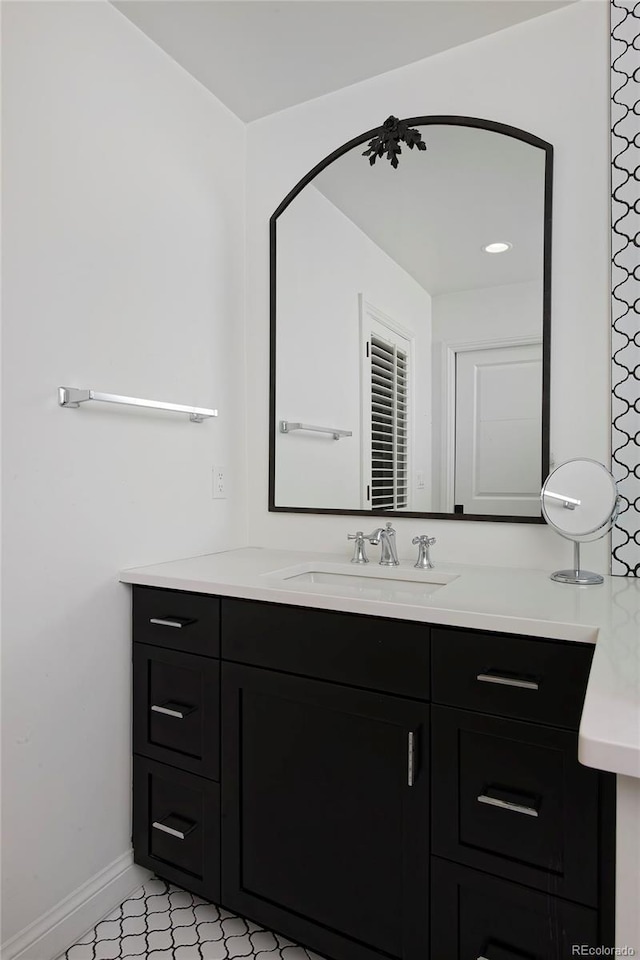 bathroom with vanity