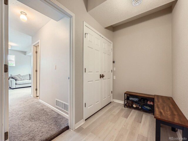 9363 Amison Cir Unit 106, Parker, CO 80134 - entryway with baseboards and light wood-type flooring
