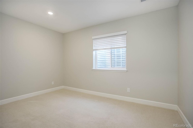 view of carpeted empty room