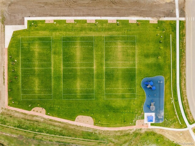 birds eye view of property