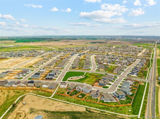 bird's eye view featuring a residential view