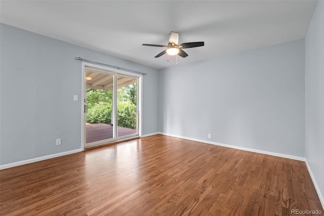 6749 S Foresthill St, Littleton, CO 80120 - unfurnished room featuring a ceiling fan and wood finished floors