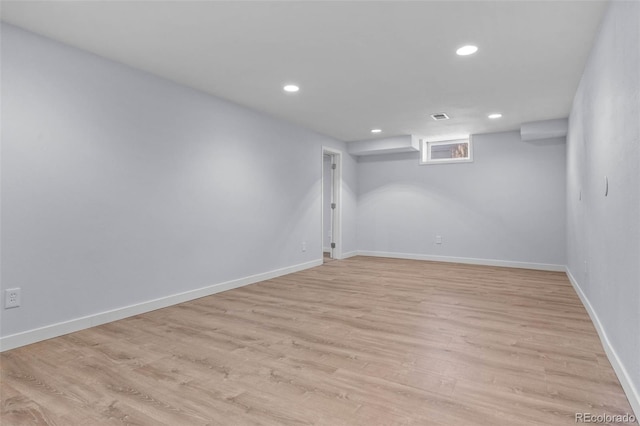 6749 S Foresthill St, Littleton, CO 80120 - basement with light wood-style floors and recessed lighting