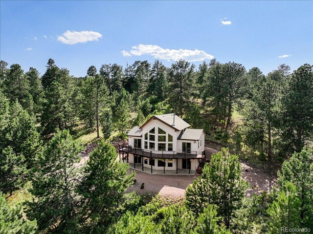 167 Wapiti Ct, Canon City, CO 81212 - aerial view of property and surrounding area with a forest