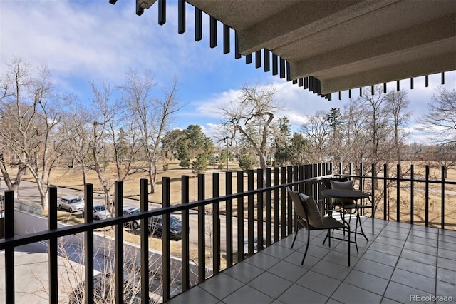 view of balcony