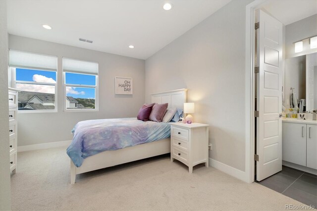 2221 Rim Ridge Dr, Castle Pines, CO 80108 - bedroom with carpet floors and recessed lighting