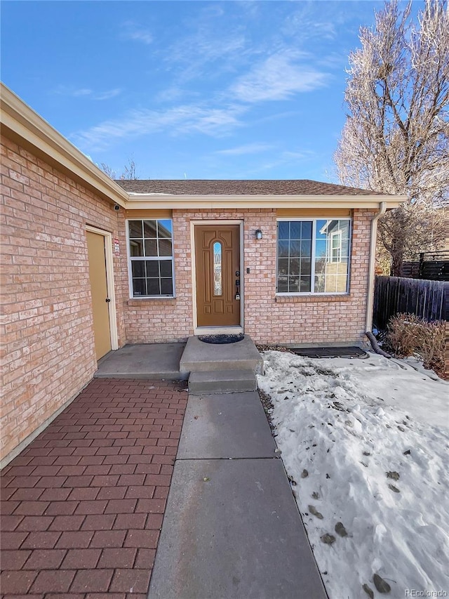 property entrance featuring a patio