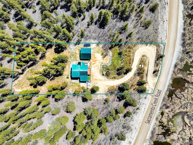 2891 Nugget Rd, Fairplay, CO 80440 - aerial view of property's location with property parcel outlined
