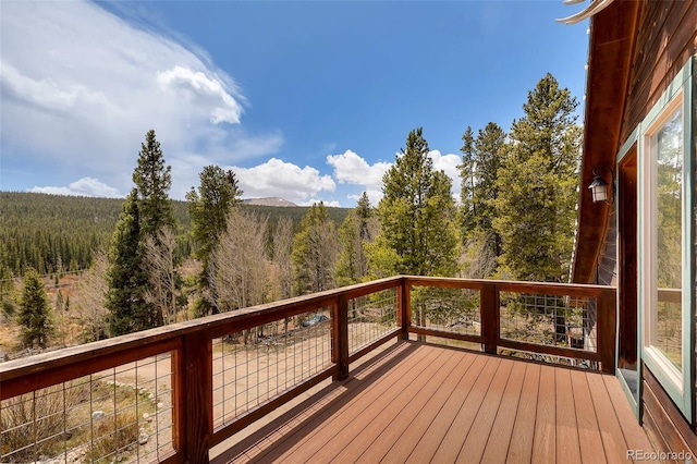 2891 Nugget Rd, Fairplay, CO 80440 - deck featuring a view of trees