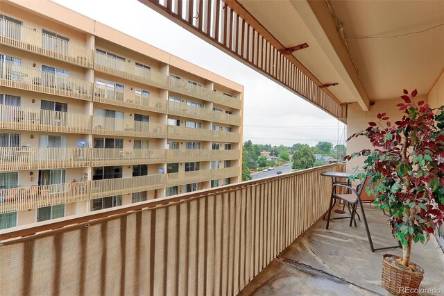 view of balcony