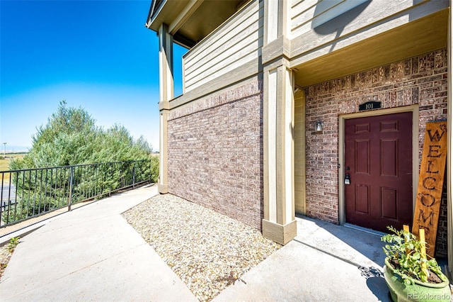 view of entrance to property