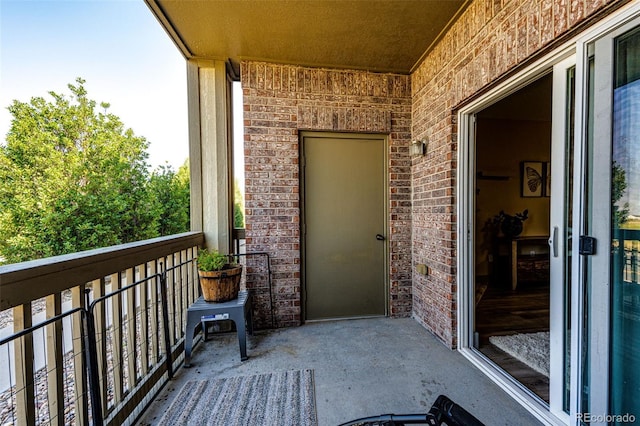 view of balcony