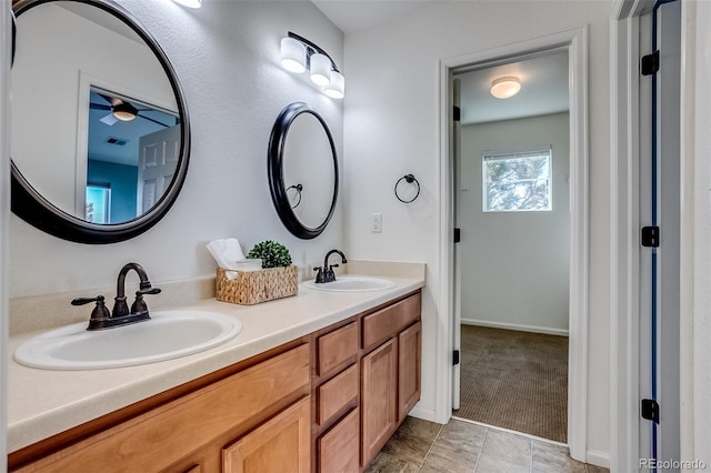 bathroom featuring vanity