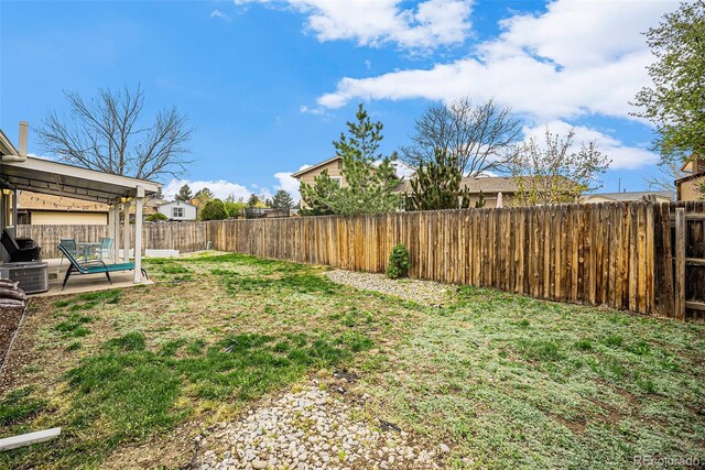 7005 Zenobia Pl, Westminster, CO 80030 - view of yard with a patio and a fenced backyard