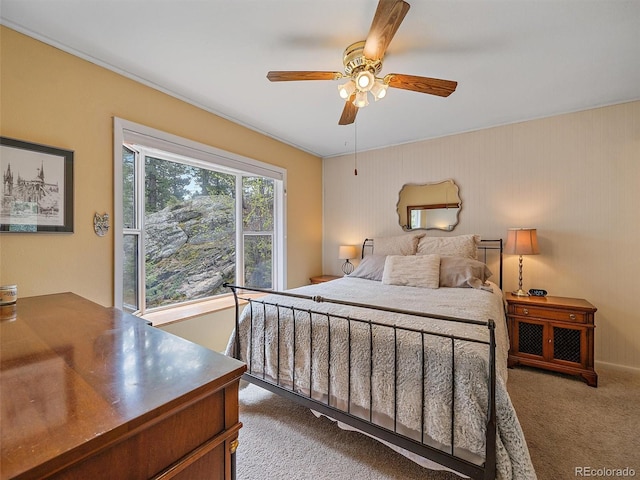 7585 Native Dancer Trl, Evergreen, CO 80439 - bedroom featuring carpet floors and a ceiling fan