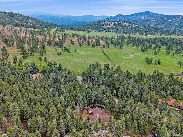 7585 Native Dancer Trl, Evergreen, CO 80439 - bird's eye view of a mountain backdrop