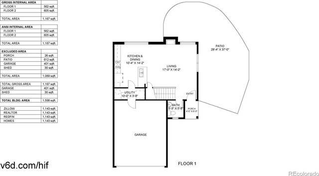 21570 E 40th Pl, Denver, CO 80249 - view of property floor plan
