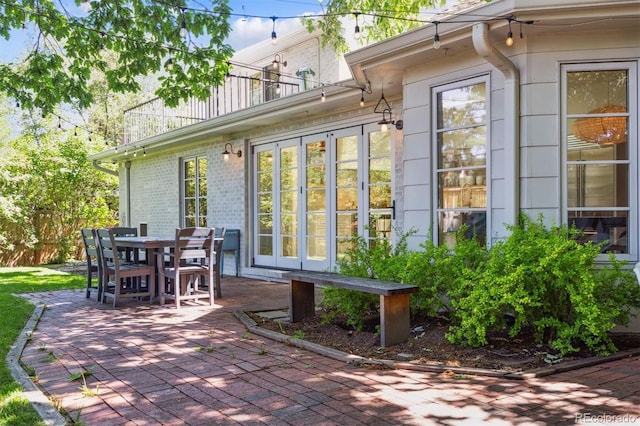 435 Ivanhoe St, Denver, CO 80220 - view of patio with french doors and outdoor dining area