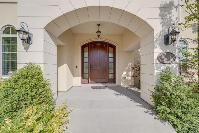 2362 Spruce Way, Denver, CO 80238 - property entrance featuring stucco siding
