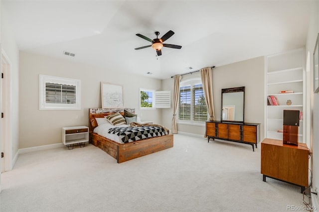 2362 Spruce Way, Denver, CO 80238 - bedroom featuring carpet flooring, baseboards, and ceiling fan