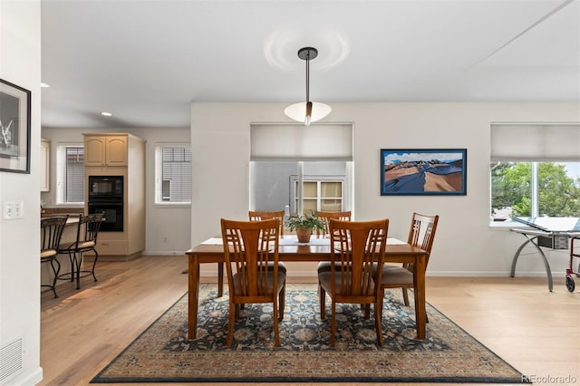 1901 S Union Pl, Lakewood, CO 80228 - dining space featuring light wood finished floors and recessed lighting