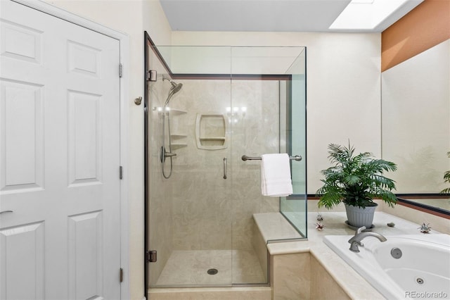 1901 S Union Pl, Lakewood, CO 80228 - bathroom with a stall shower and a jetted tub