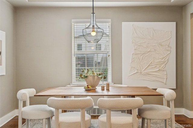 3881 Zenobia St, Denver, CO 80212 - dining area featuring dark wood-style floors and plenty of natural light