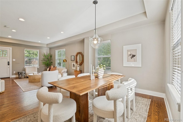 3881 Zenobia St, Denver, CO 80212 - dining area with wood finished floors and recessed lighting