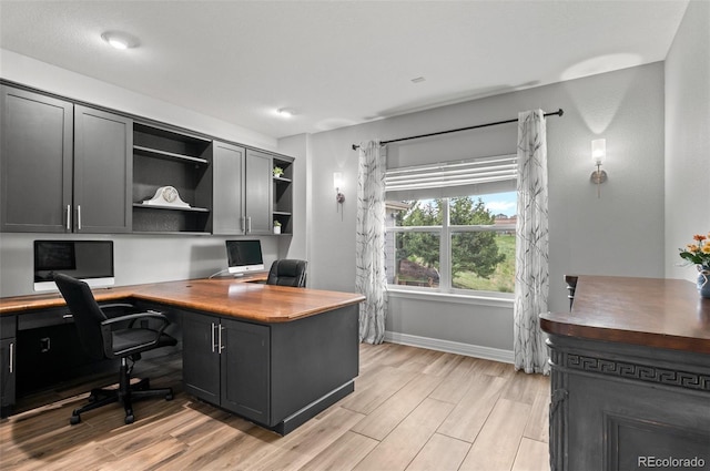 3041 Starling Ct, Castle Rock, CO 80109 - office area featuring light wood-style floors and baseboards